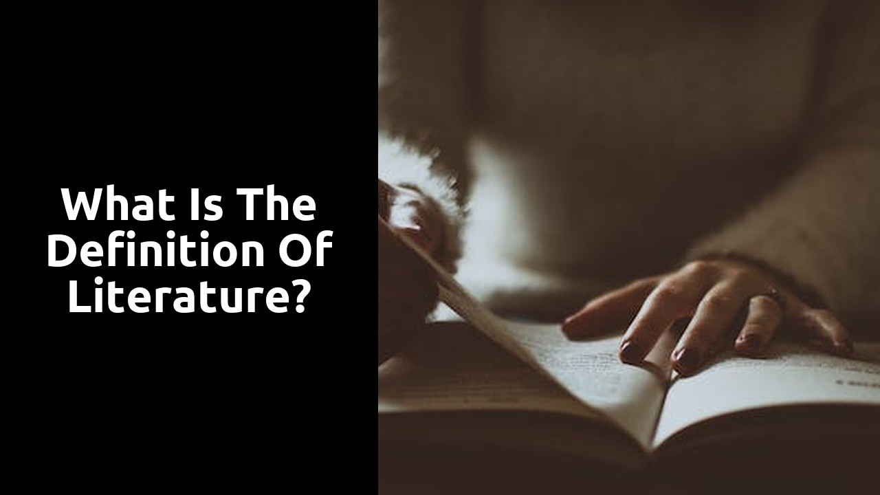 What is the definition of literature?