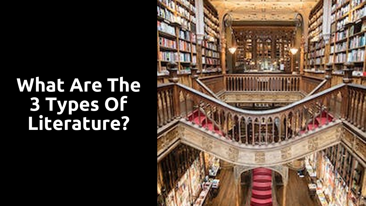 What are the 3 types of literature?