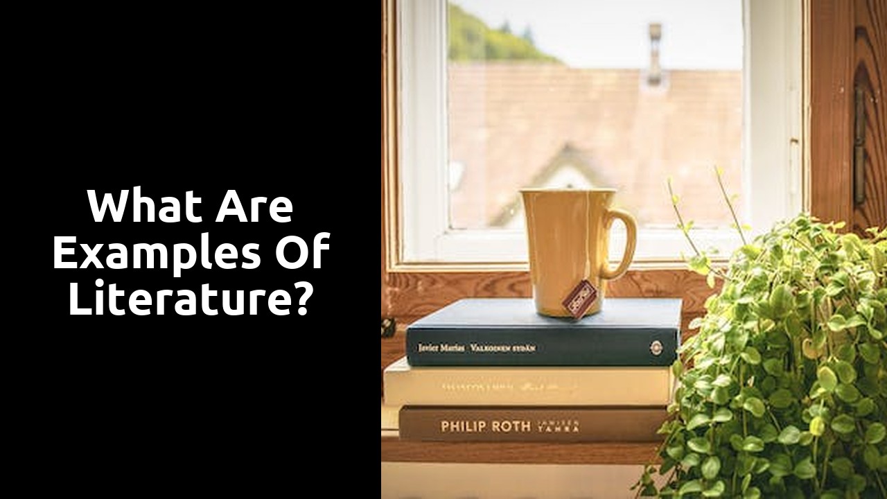 What are examples of literature?